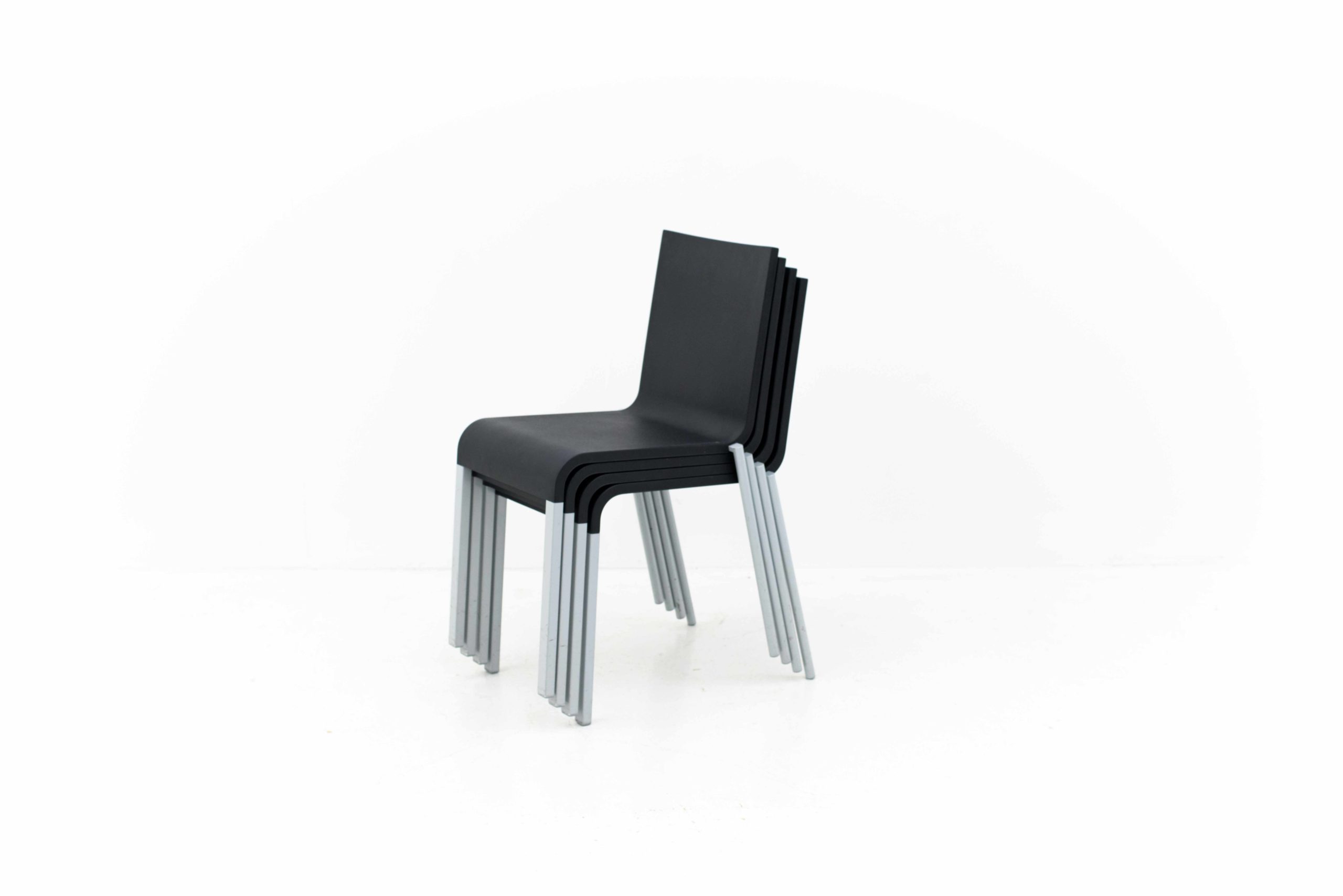 Vitra .03 Stühle von Maarten Van Severen  in Schwarz-5