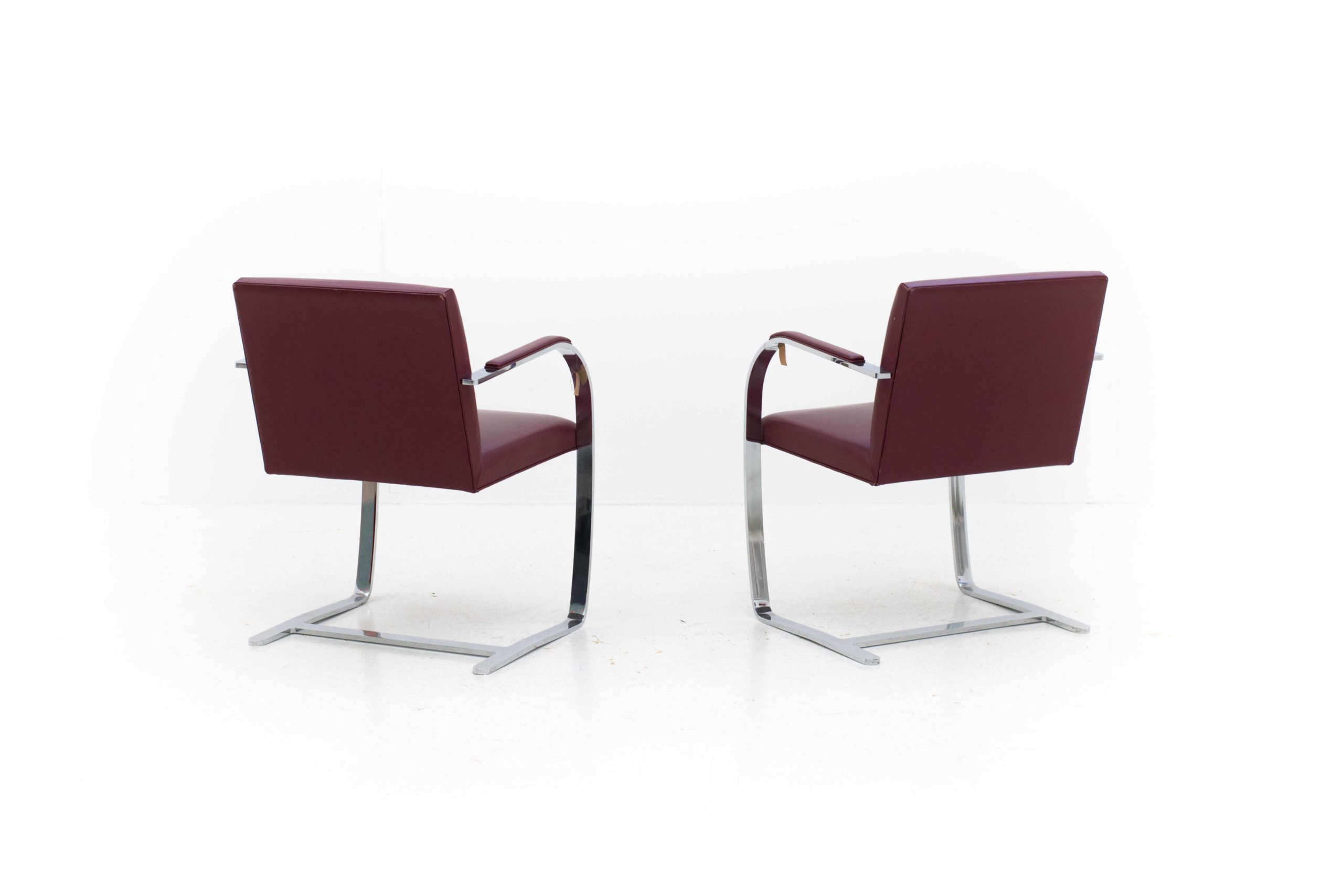 Knoll Brno Stühle von Ludwig Mies van der Rohe, im Zweierset-2