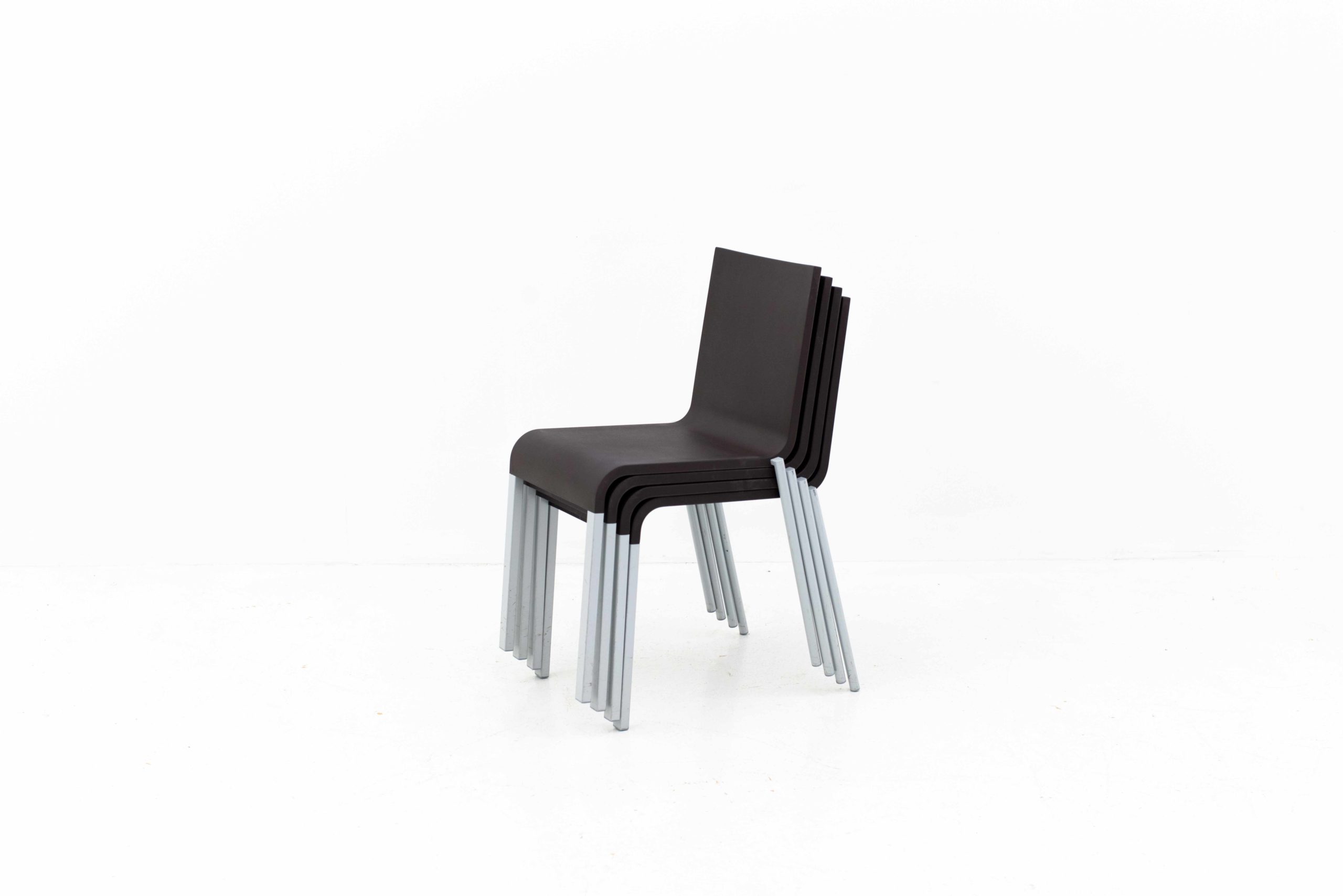 Vitra .03 Stühle von Maarten Van Severen  in Schwarz-3