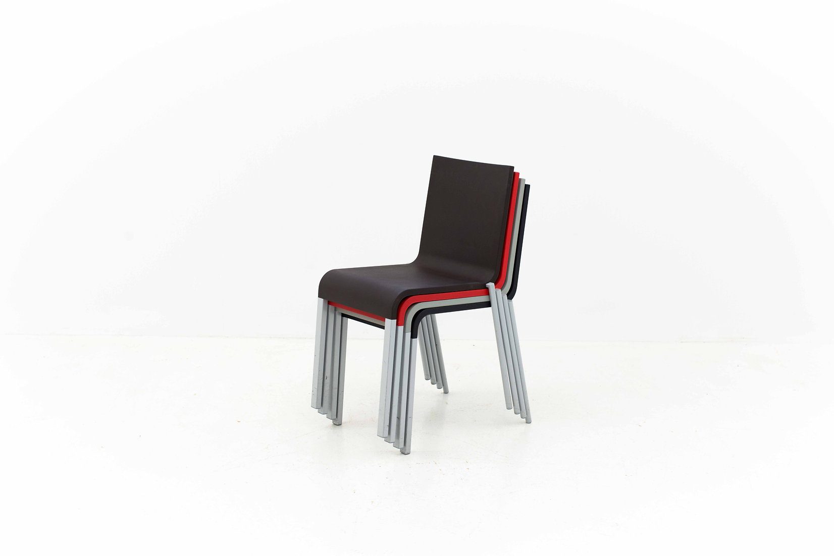 Maarten Van Severen .03 Stühle von Vitra in Rot-5