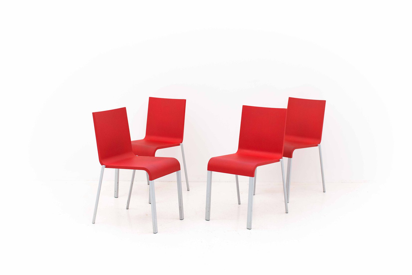 Maarten Van Severen .03 Stühle von Vitra in Rot-6
