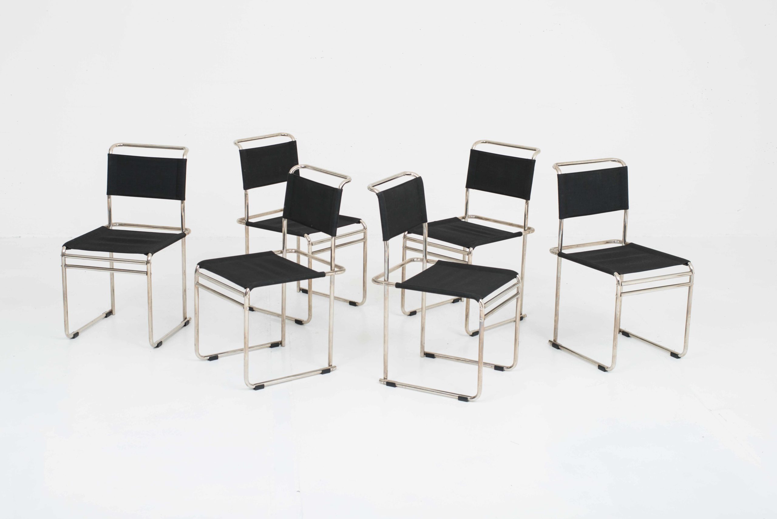 Tecta B40 Stühle von Marcel Breuer, im Sechserset-1