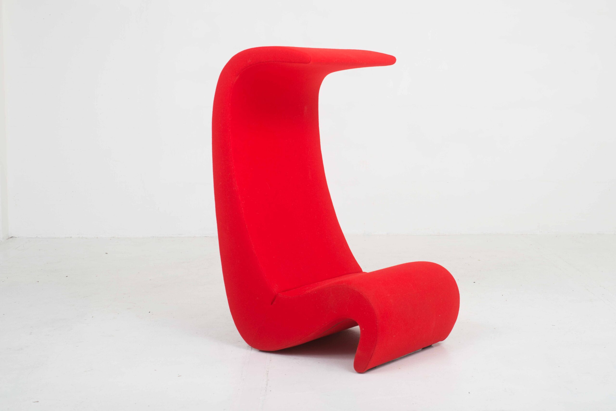 Vitra Amoebe Highback Sessel von Verner Panton in Rot-3