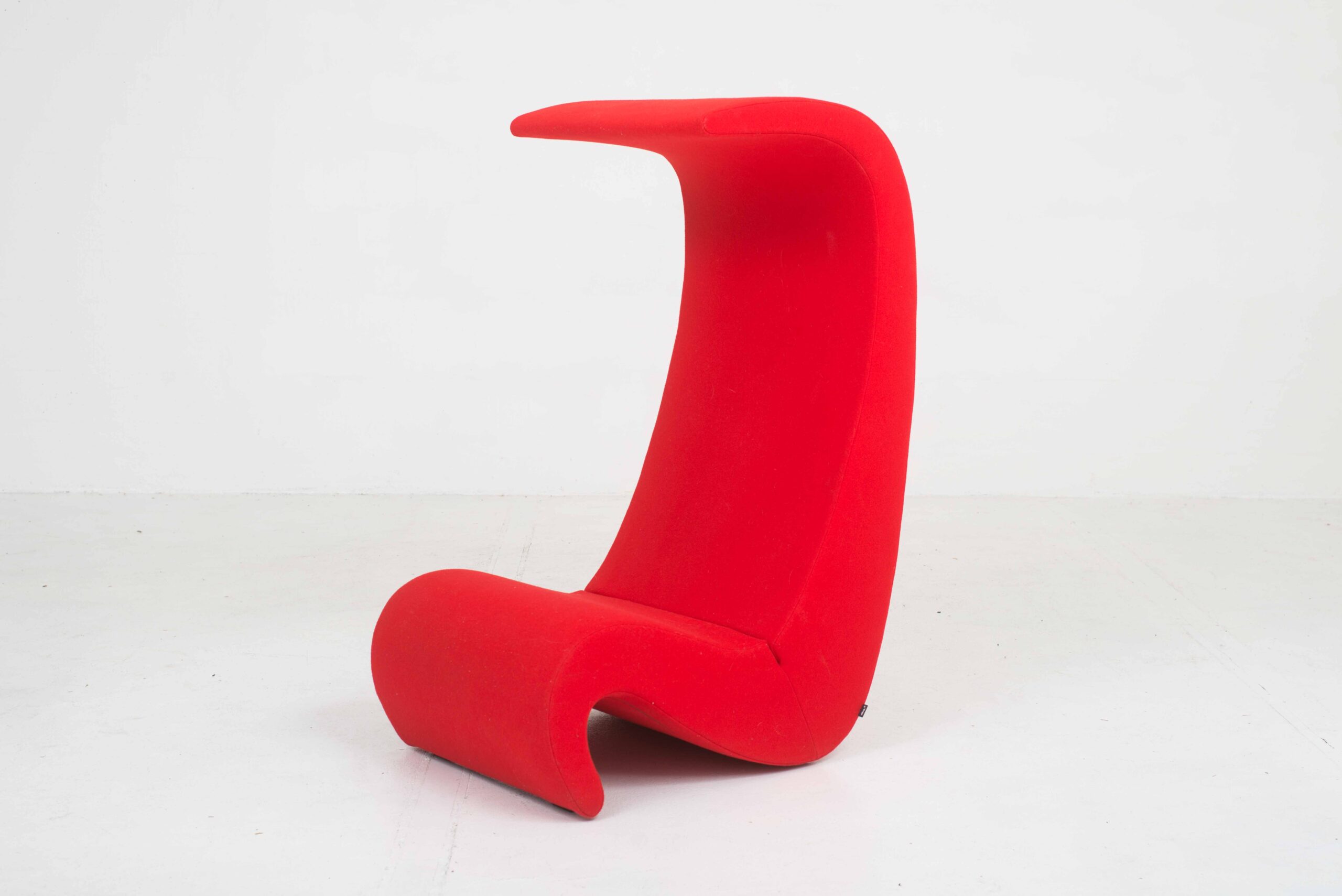 Vitra Amoebe Highback Sessel von Verner Panton in Rot-0