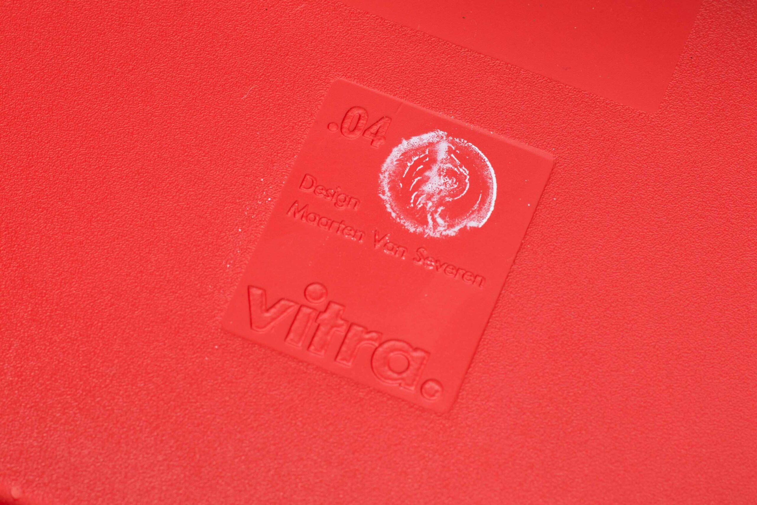 Vitra .04 Bürostuhl von Maarten Van Severen in Rot-8