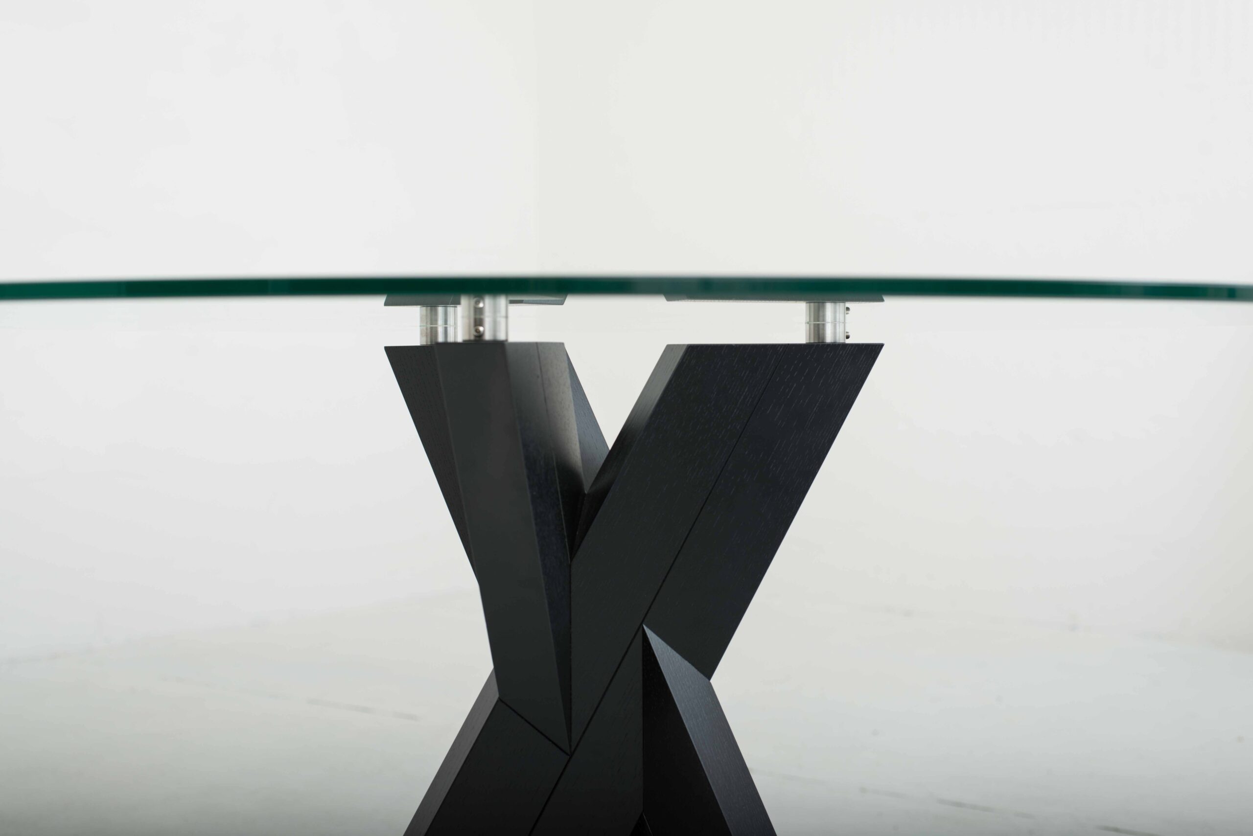 Röthlisberger Trias Glastisch von Robert &amp; Trix Haussmann-2