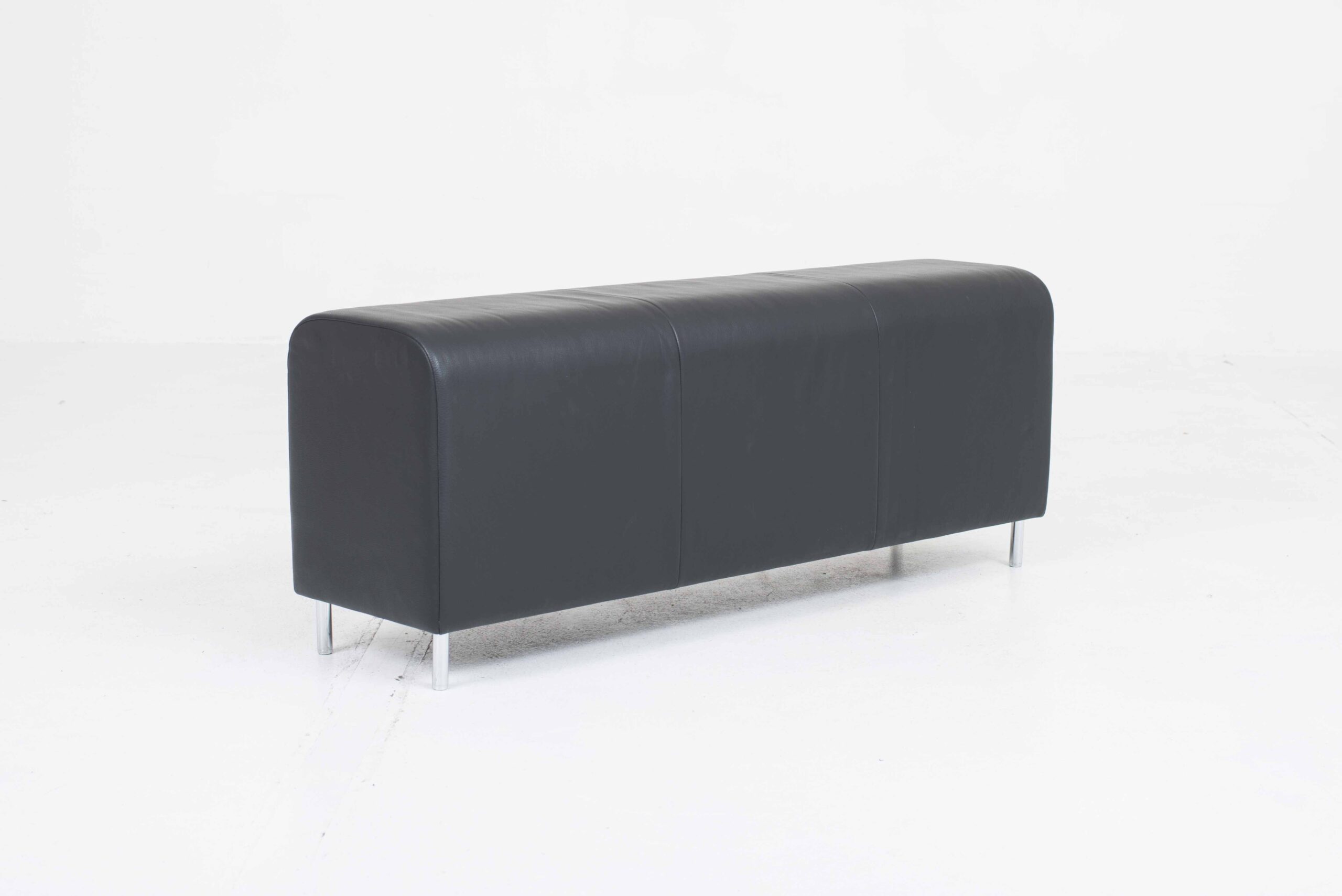 Vitra BENCH by Jasper Morrison レッド ヴィトラ Vitra Bench III von Jasper Morrison in schwarzem Leder - Stuzh38